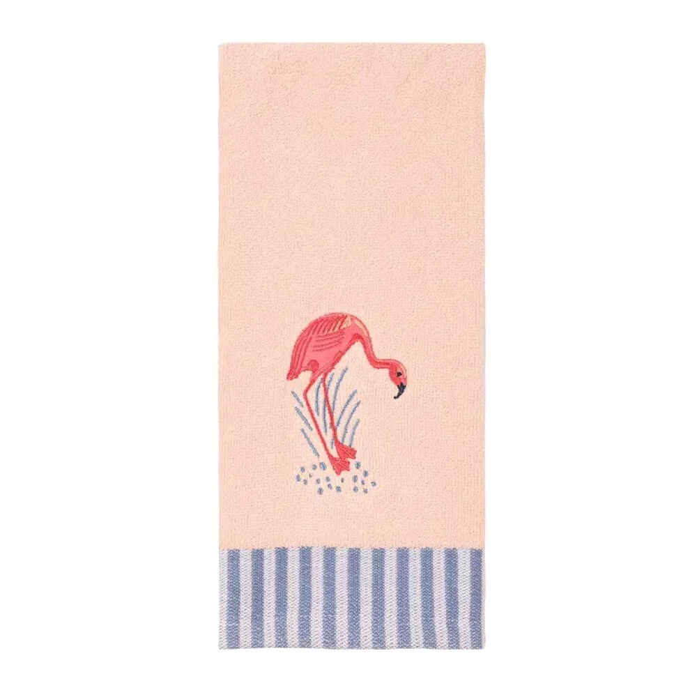 Celebrate Together Summer Flamingo 100% Cotton Hand Towel 16